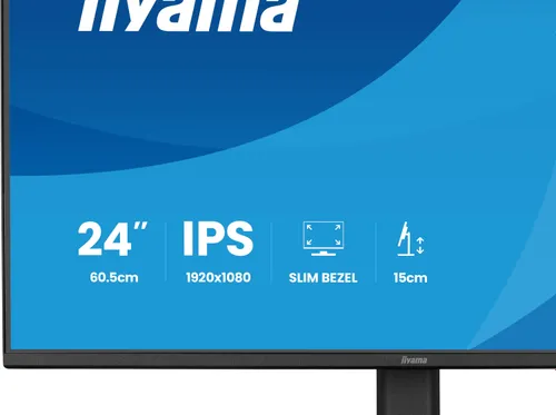 Monitor IIYAMA ProLite XB2491H-B1 23.8" 1920x1080px IPS 120Hz 1 ms [MPRT]