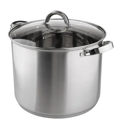 Garnek ze stali nierdzewnej z pokrywką FABIO 12,5 l