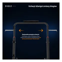 Stojak DIABLO CHAIRS X-Drive Mini Czarno-biały
