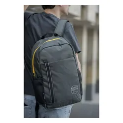 Рюкзак Caterpillar Peoria Uni School 20 l-черный / желтый