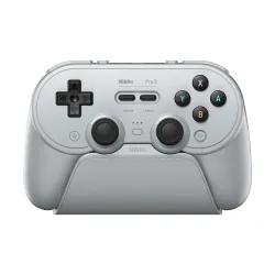 Pad 8BitDo Pro 3 Bluetooth Controller do PC, Nintendo Switch / Switch 2, Android iOS, Bezprzewodowy Szary