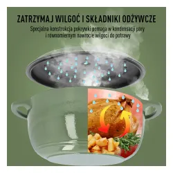 BROWIN Szałwiowy 5,8 l - garnek żeliwny emaliowany