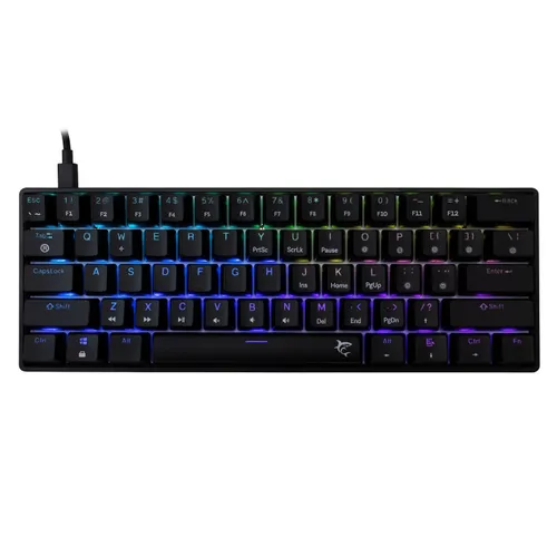 Klawiatura gamingowa White Shark Shinobi Blue przewodowa mechaniczna podświetlana czarna