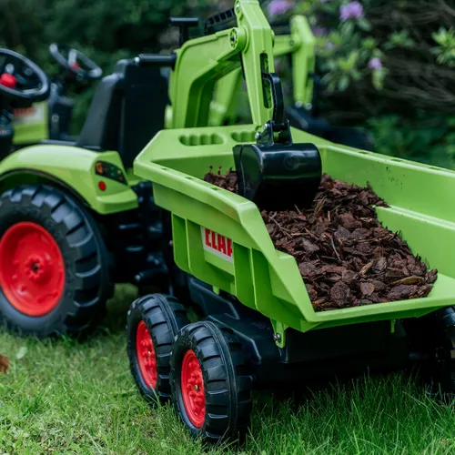 Falk Traktor na Pedały Claas Axos 330 z Koparką i Przyczepą 3-7 lat