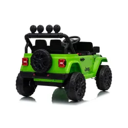 Auto Na Akumulator Jeep Rubicon 2X200W 24V Eva Skóra LED Pilot Radio MP3