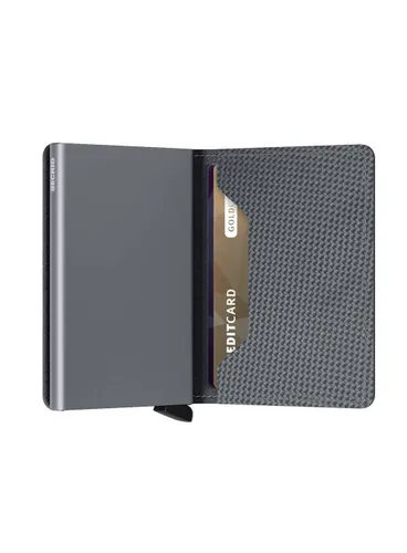 Küçük RFID Cüzdan Gizli Slimwallet Karbon-serin gri