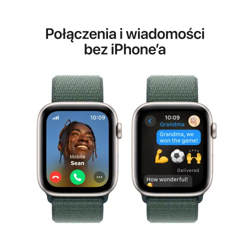 Apple Watch SE 2gen GPS + Cellular koperta 44mm z aluminium Księżycowa poświata opaska sportowa Górskie jezioro