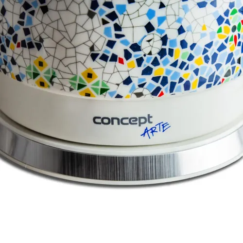 Czajnik elektryczny ceramiczny CONCEPT MOZAIKA BIAŁY 1,5 l