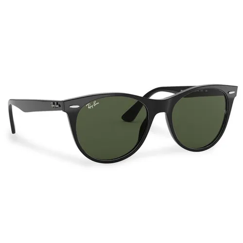 Okulary przeciwsłoneczne Ray-Ban Wayfarer II Classic 0RB2185 901/31 Black/Green Classic - Rozmiar (EU) 55