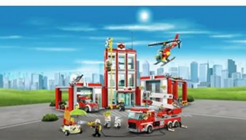 Конструктор Lego City пожарная часть (60110)