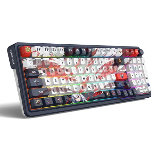 Klawiatura mechaniczna Redragon K686AK RGB PRO EISA Niebiesko-biały