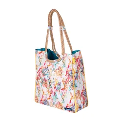 Пляжная сумка для покупок Kavu Market Duffel Bag-floral coral