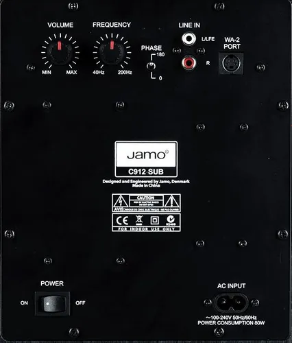 Subwoofer Jamo C 912 SUB Aktywny 200W Biały