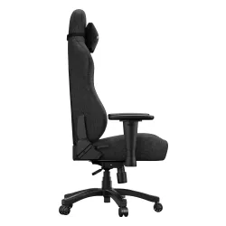 Fotel Anda Seat Phantom 4 L Black Fabric Gamingowy do 100kg Tkanina Czarny