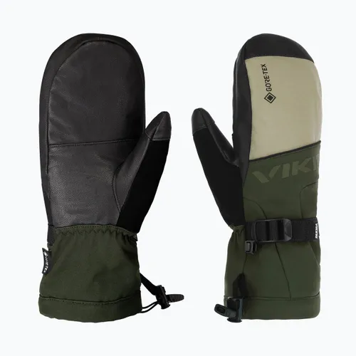 Rękawice narciarskie męskie Viking Hudson Gore-Tex Mitten olive/beige