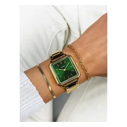 Часы Cluse La Tétragone Cw10311 Gold / Green