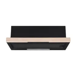 Okap Akpo WK-7 Light Wood Eco 60 Czarny matowy