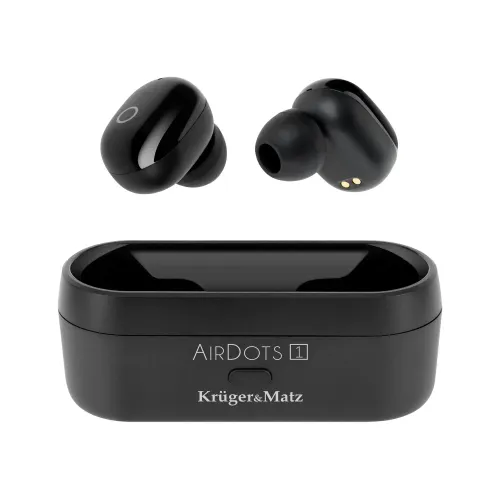 Słuchawki bezprzewodowe Kruger & Matz Air Dots 1 KMP-AD1 Dokanałowe Bluetooth 5.0 Czarny