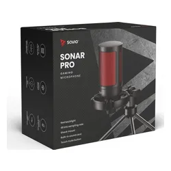 Savio SAVİO oyun Mikrofonu, SONAR PRO 01 ışıklı tripod, USB, darbeye dayanıklı sepet