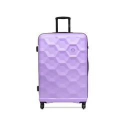 Большой жесткий чемодан Lasocki WAL-L-02purple-ABS-04 фиолетовый