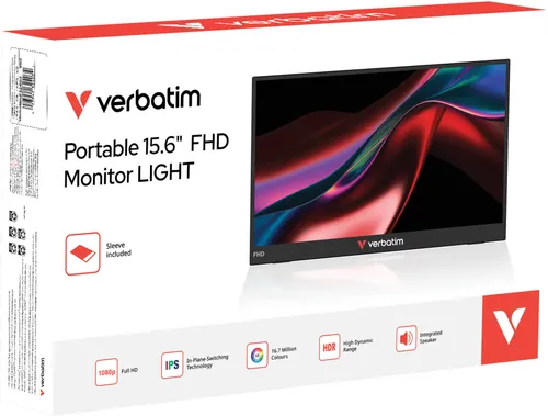Monitor VERBATIM Light 32401 15.6" 1920x1080px IPS