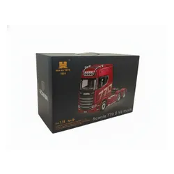 Zdalnie sterowany samochód COIL ciężarówka SCANIA 770S TIR RC 1:10 na pilota srebrna