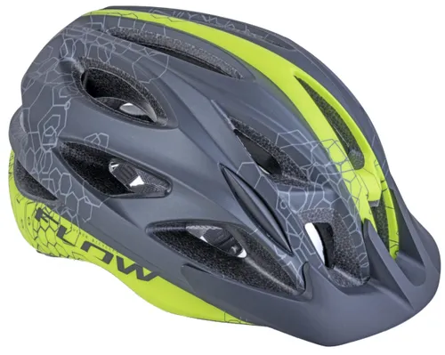 Kask rowerowy AUTHOR Flow X9 Czarno-żółty MTB (rozmiar L)
