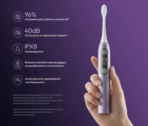 Szczoteczka soniczna DREAME E10F Set Fioletowy