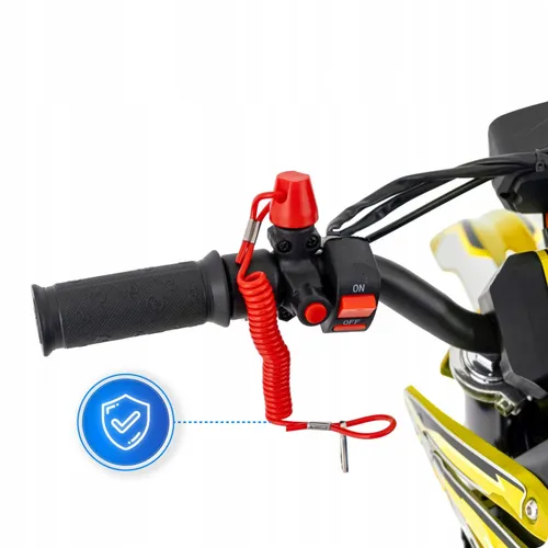 Motocykl spalinowy 49CC cross dla dzieci e-start motor motorek LED 35km/h