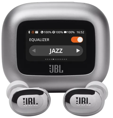 Słuchawki dokanałowe JBL Live Buds 3 ANC Wodoodporne Srebrny