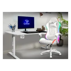 Biurko gamingowe COBRA Electra CRF16ELWH Biały