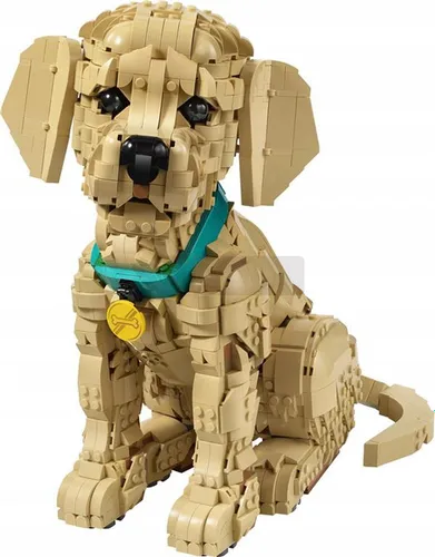 LEGO ICONS 11384 SZCZENIAK GOLDEN RETRIEVER, zestaw klocków WIELKANOC
