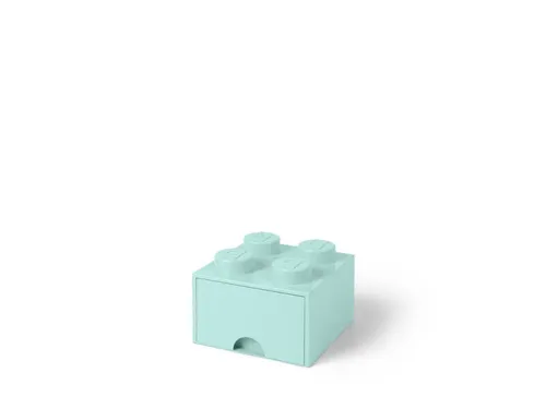 Lego 40051742 Pojemnik na klocki z szufladą 2x2 turkusowy
