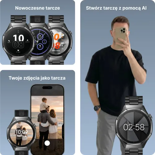 Smartwatch Forever SW-720 xBase Czarny
