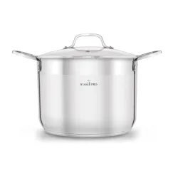 Garnek wysoki ze stali nierdzewnej z pokrywką Starke Pro Aveiro 10 l