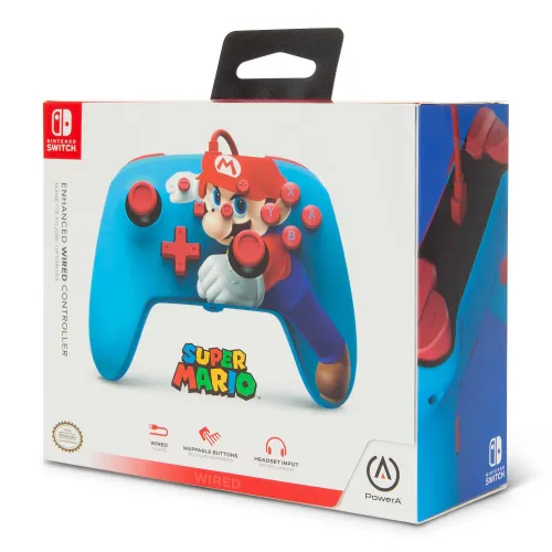 Pad PowerA Enhanced Super Mario Punch do Nintendo Switch Przewodowy