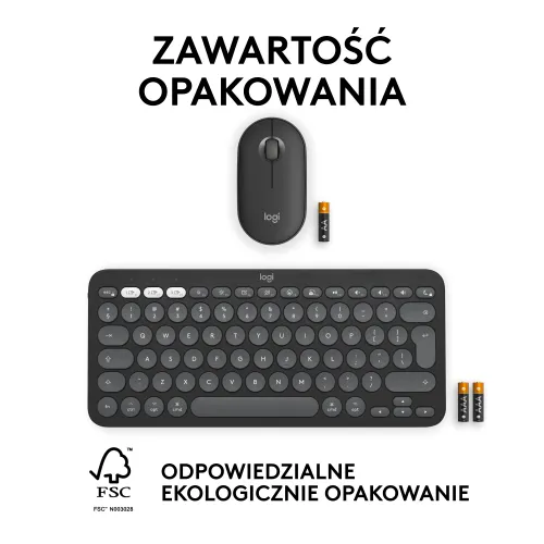 Zestaw Logitech Pebble 2 Combo dla Mac (grafitowy)