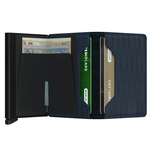 Küçük RFID Cüzdan Slimwallet Gizli Çizgi-donanma