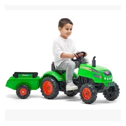 Falk Traktorek X Tractor Zielony Z Przyczepką Klakson 2-5 Lat