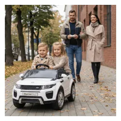 Samochód dla dziecka BAMBI RACER Land Rover Suv Jeep 1 osobowy Błyszczący Biały