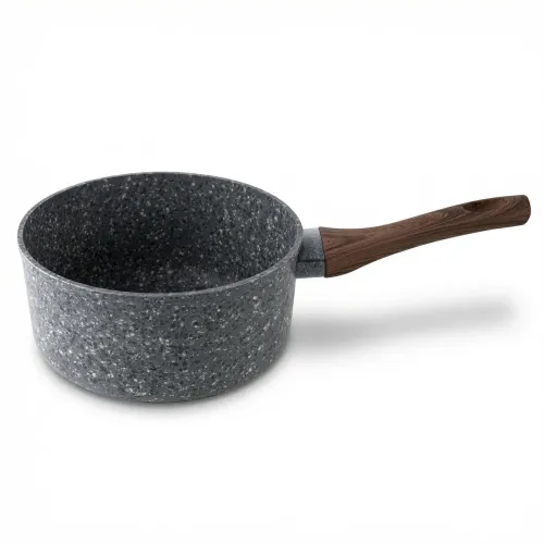 FLORINA Granite Padella 2,4 l czarny - rondel aluminiowy z powłoką nieprzywierającą