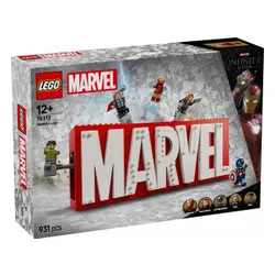 LEGO Klocki Super Heroes 76313 Logo MARVEL z minifigurkami