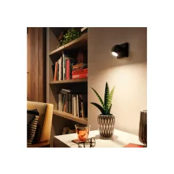 Oświetlenie punktowe Philips Hue White Ambiance Buckram 929003048701 Czarny