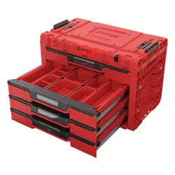 Skrzynka narzędziowa QBRICK System Prime Drawer 4 Toolbox Expert Red Ultra HD Custom