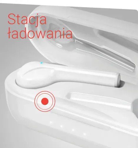 Słuchawki bezprzewodowe Hama Spirit Go Dokanałowe Bluetooth 5.0 Biały