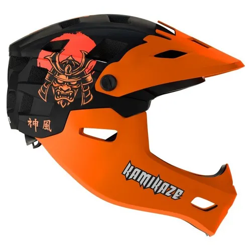 Kask KAMIKAZE Ronin Pomarańczowy Full Face (rozmiar M)