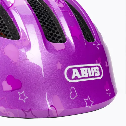 Kask rowerowy dziecięcy ABUS Smiley 3.0 purple star
