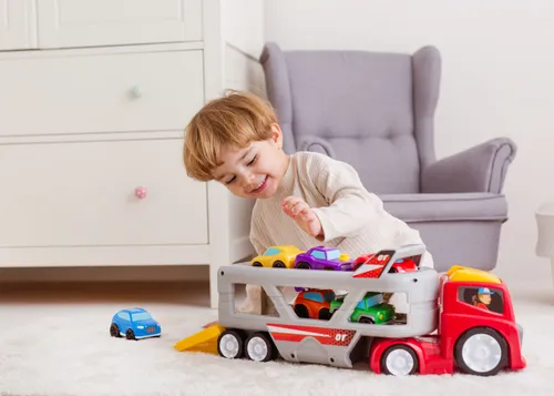 Samochód DUMEL Muzyczna Laweta z załogą DD44537