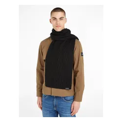 Calvin Klein clasic bumbac coaste tricot eșarfă K50k510996 CK Negru BAX