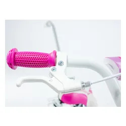 Rower dziecięcy GERMINA BMX 16 cali dla dziewczynki Jasnoróżowy